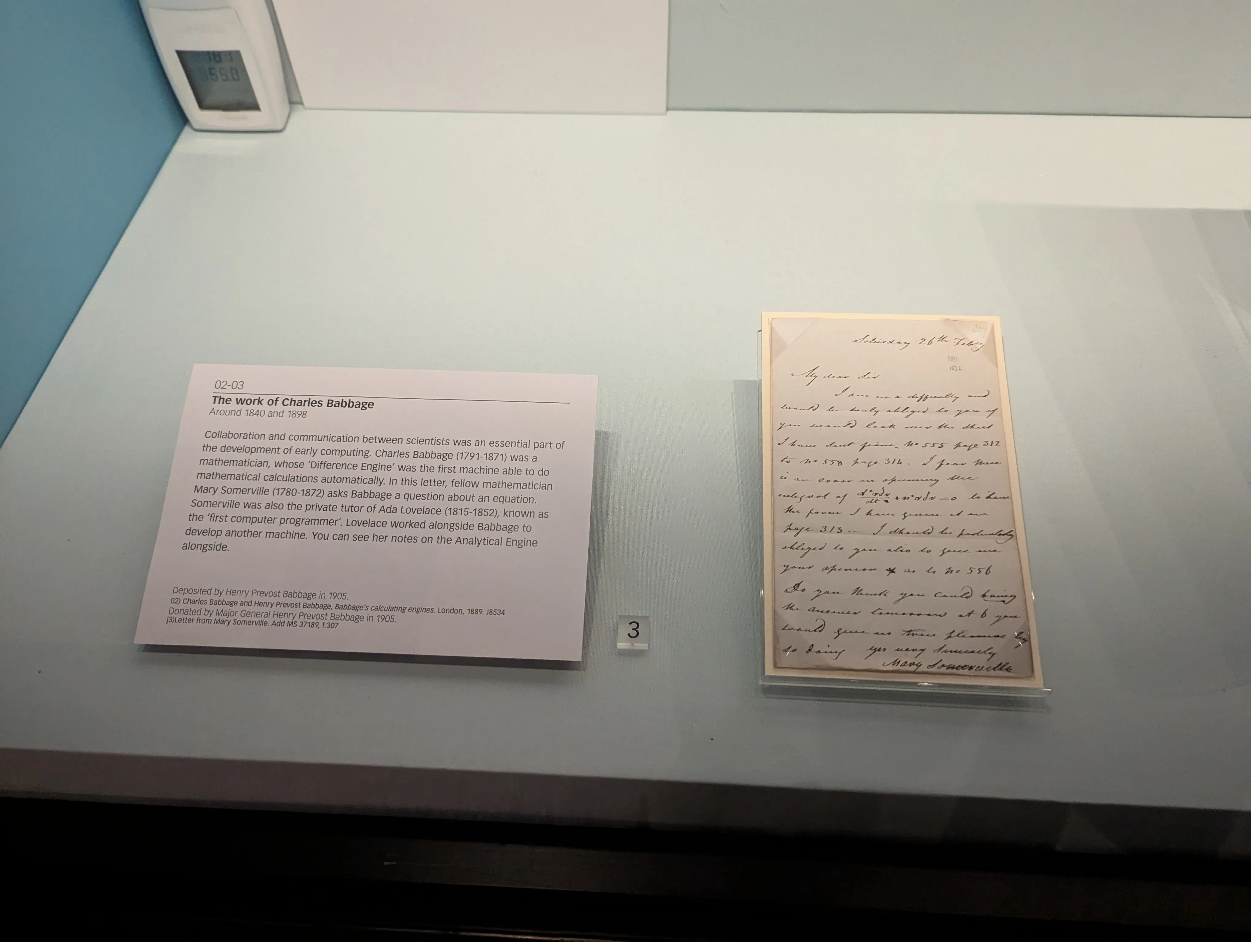 Notes from Mary Somerville on the Analytical Engine