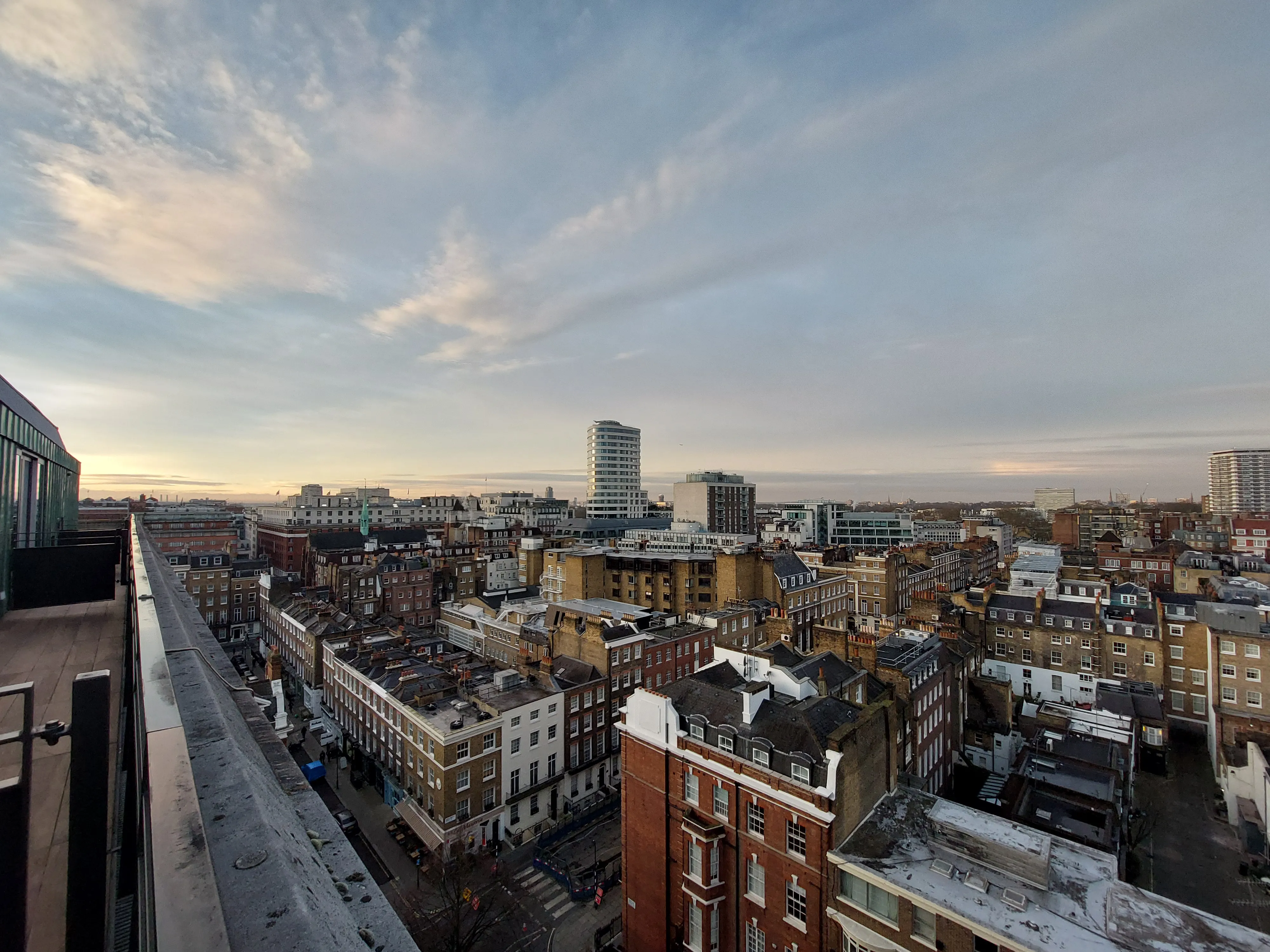 View of london from the very fancy hotel