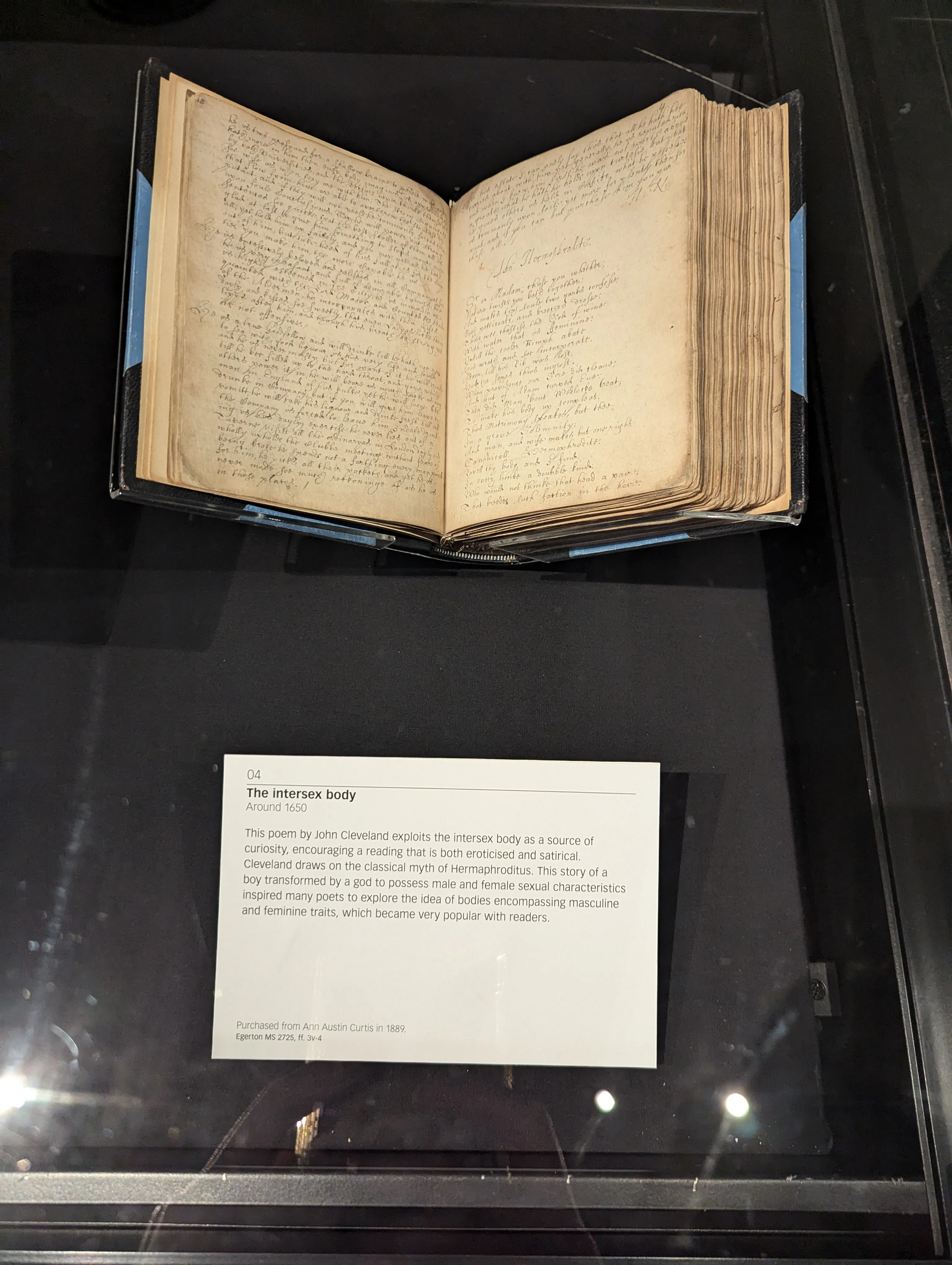 A poem from 1650 on the intersex body